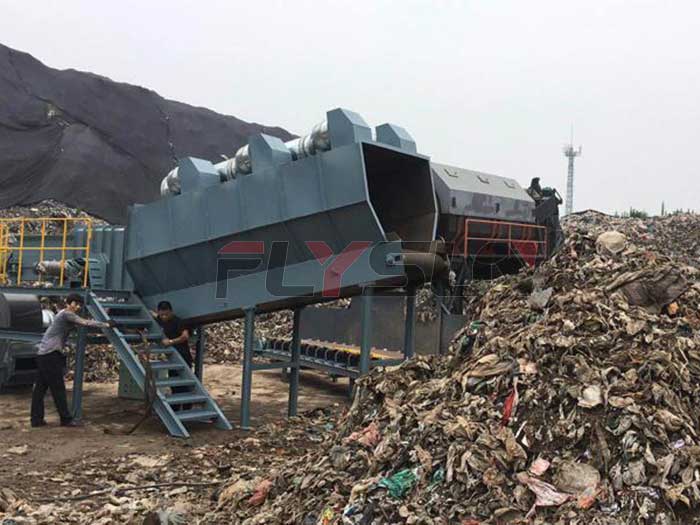 large garbage sorting machine
