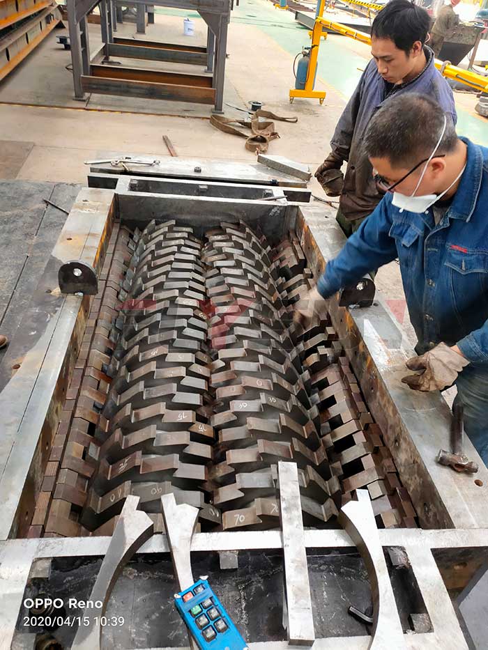 rdf shredder machine Internal structure