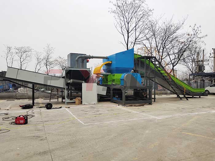 Industrial waste crushing equipment Kyrgyzstan Customer Case