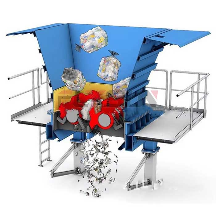coconut shell shredder machine Working principle
