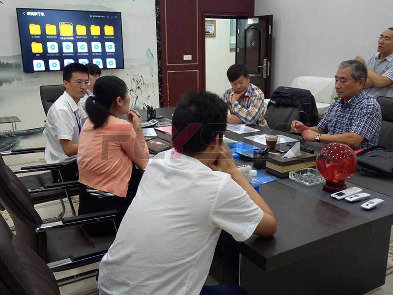 korea customer visit trash sorting machine